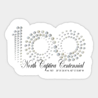 North Captiva Centennial T-shirt Sticker